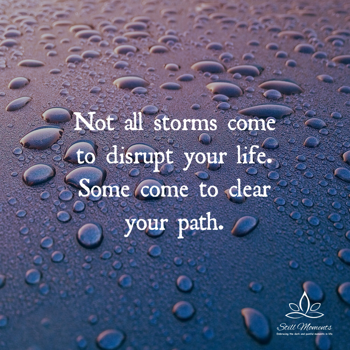 Not All Storms Come To Disrupt Your Life - Still Moments