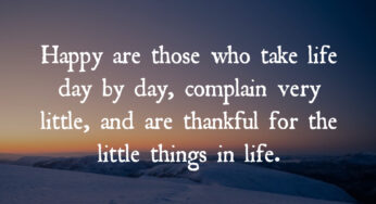 Happy Are Those Who…