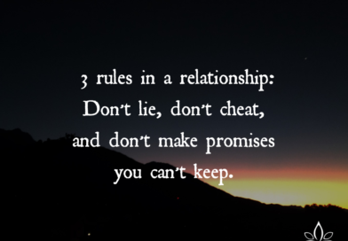 Three Rules In A Relationship