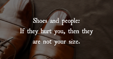 Shoes And People: If They Hurt You, Then They Are Not Your Size