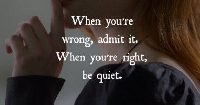 When You’re Wrong, Admit It