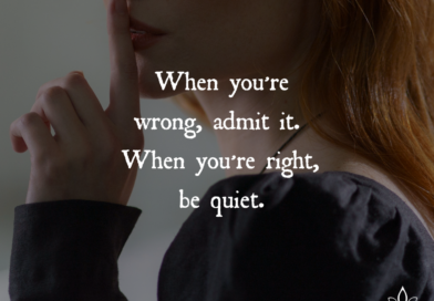When You’re Wrong, Admit It